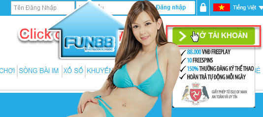 Cách tạo tài khoản cá cược nhà cái Fun88