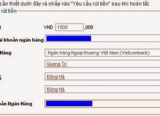 Hướng dẫn rút tiền từ tài khoản 12bet